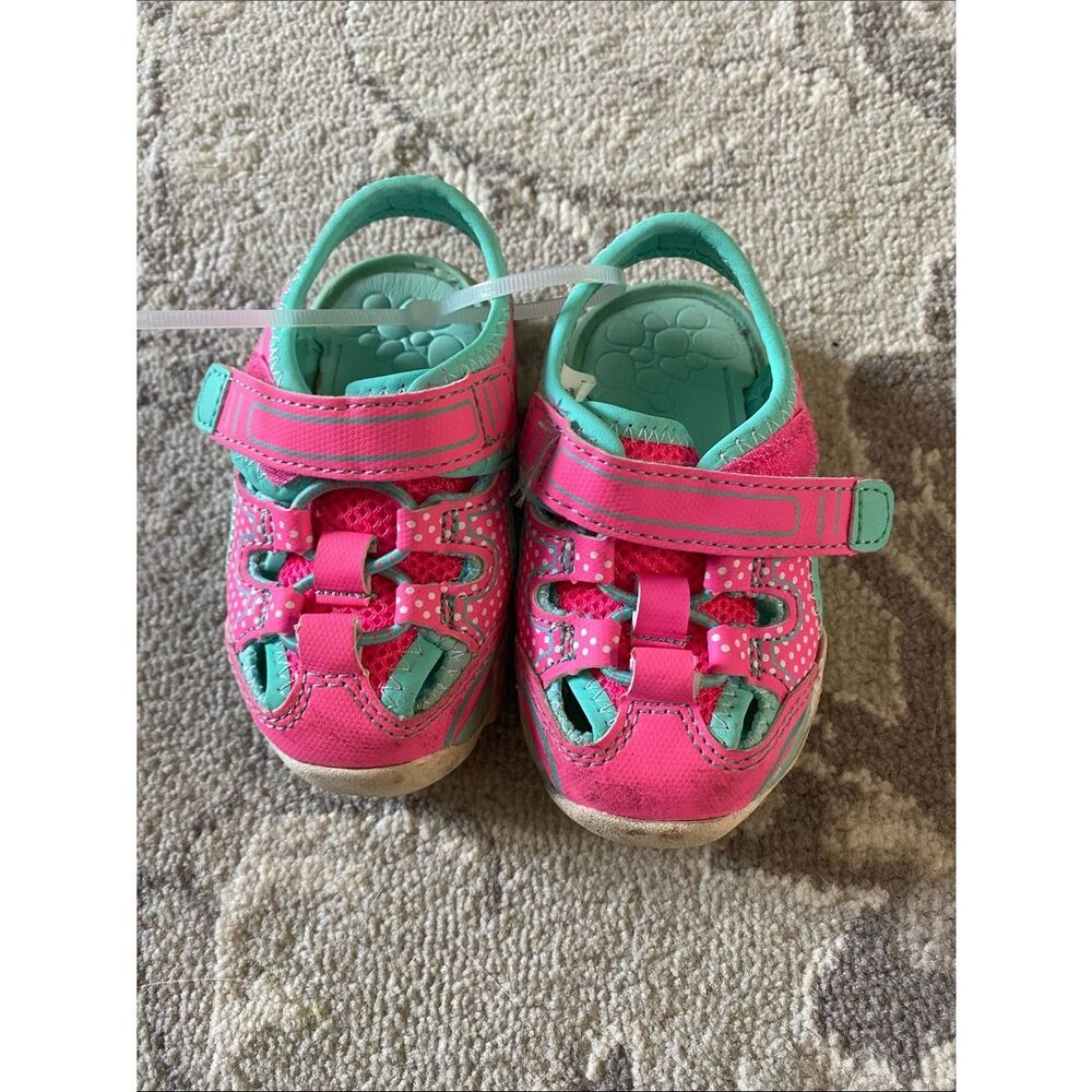 Wonder Nation Kids Pink & Teal Closed-Toe Sandals